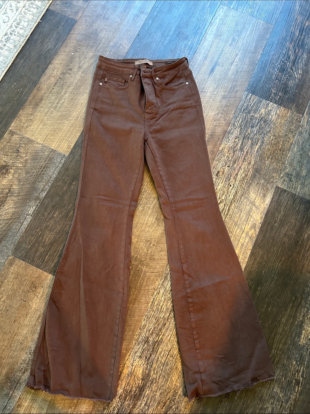 Judy Blue Chocolate Brown High-Rise Flare Jeans